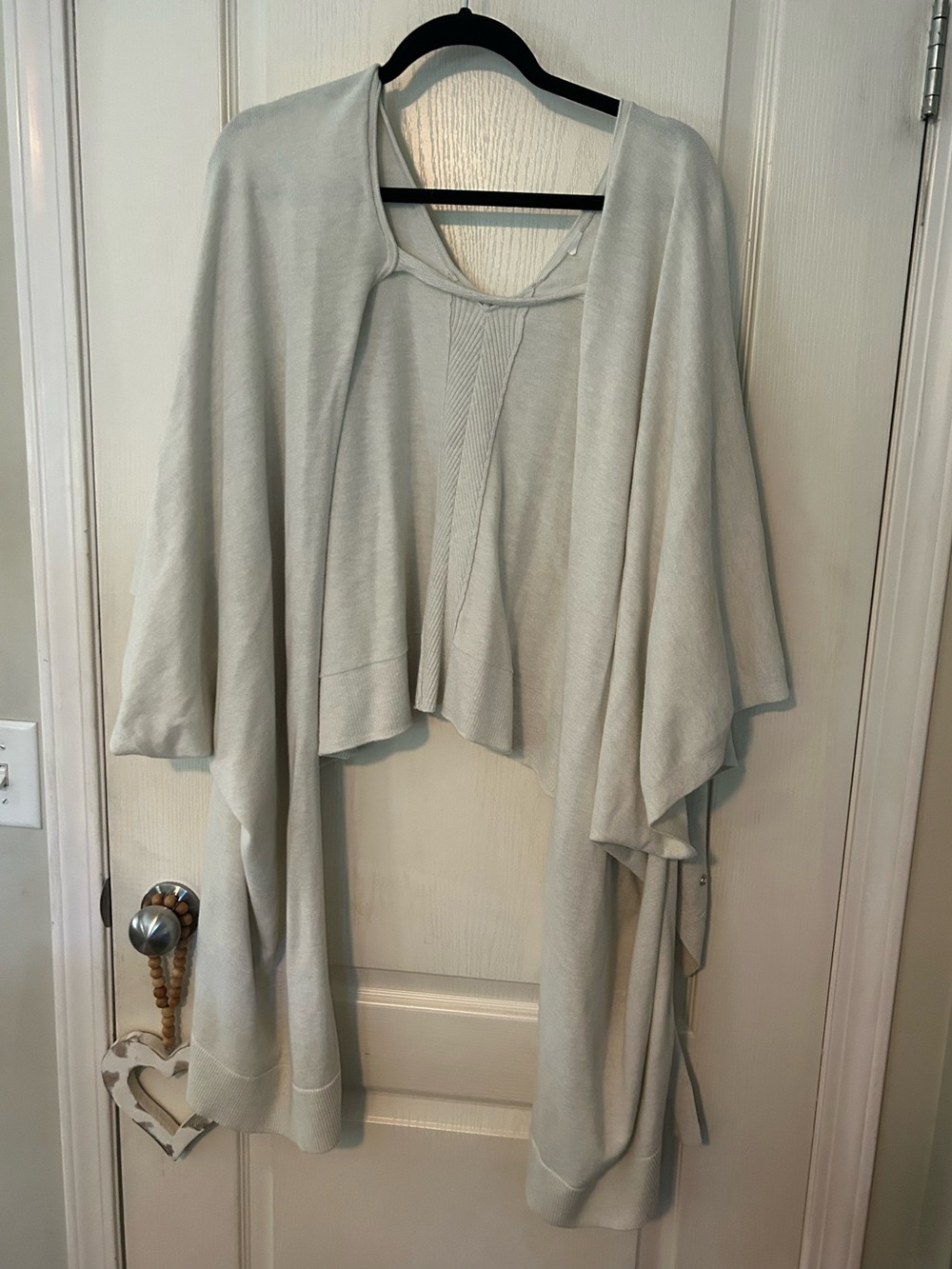 Lululemon Oatmeal Women's Open Front Knit Cardigan Wrap